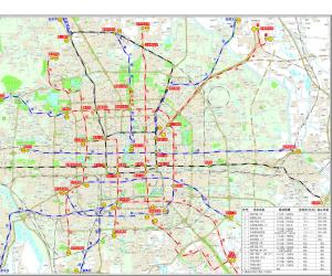 北京市地铁规划线路图